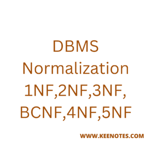 Normalization for Relational Databases - KEY NOTES