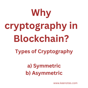 Cryptography in Blockchain