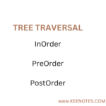 Tree Traversal – InOrder, PreOrder, PostOrder - KEY NOTES
