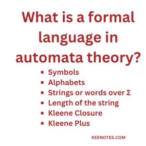 Formal Language in Automata Theory